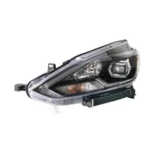 For Nissan Sentra 2016-2019 Headlight Driver Side Clear Lens Black Housing | LED