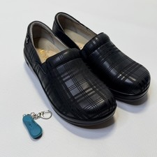 Alegria Shoes Womens Size 7 Black Leather Slip On Slip Resistant KEL-597