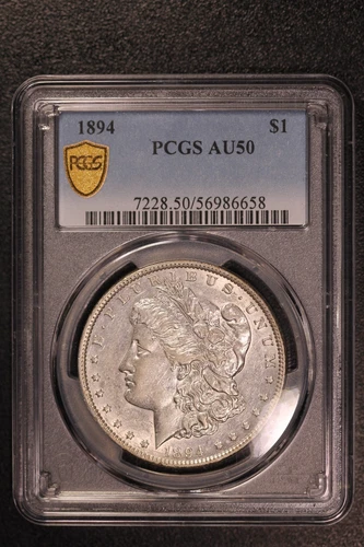 1894 | Morgan Silver $1 | PCGS AU 50 | FRESH FROM A BOSTON COLLECTION | LOT S-17