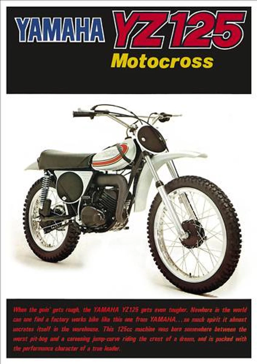 YAMAHA Brochure YZ125 YZ125A VMX 1974 Sales Catalog REPRO eBay