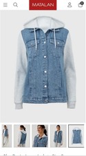 Matalan Women's Denim Jacket With Hood