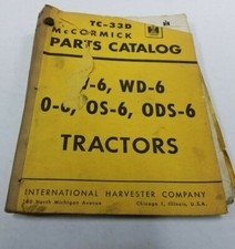 TC-33D MCCORMICK INTERNATIONAL IH W-6 WD-6 O-6 OS-6 ODS-6 PARTS CATALOG