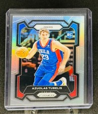 2023-24 Panini Prizm AZUOLAS TUBELIS Silver Rookie RC Philadelphia 76ers 283