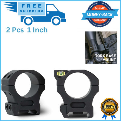 Monstrum Precision Scope Rings with Integrated Level Bubble | 1 Inch Diameter