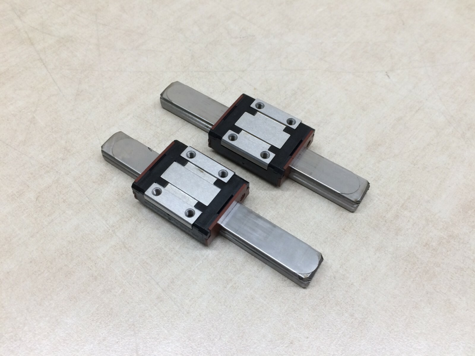 Lot of 2 Bosch Rexroth R044229401 Linear Mini Block Slider Bearing Runner Block