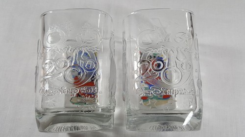 Walt Disney World McDonalds Mickey Mouse 2000 Celebration Square Glass Cup - Picture 3 of 7