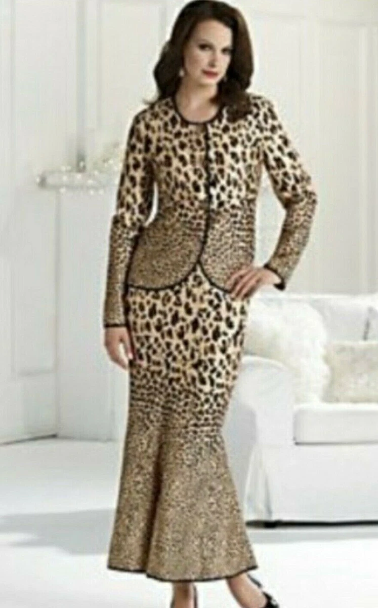 Cheetah clearance skirt suit