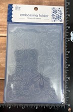 Love Nicole Flowers  Swirls Embossing Folder 4" X 6" STC213