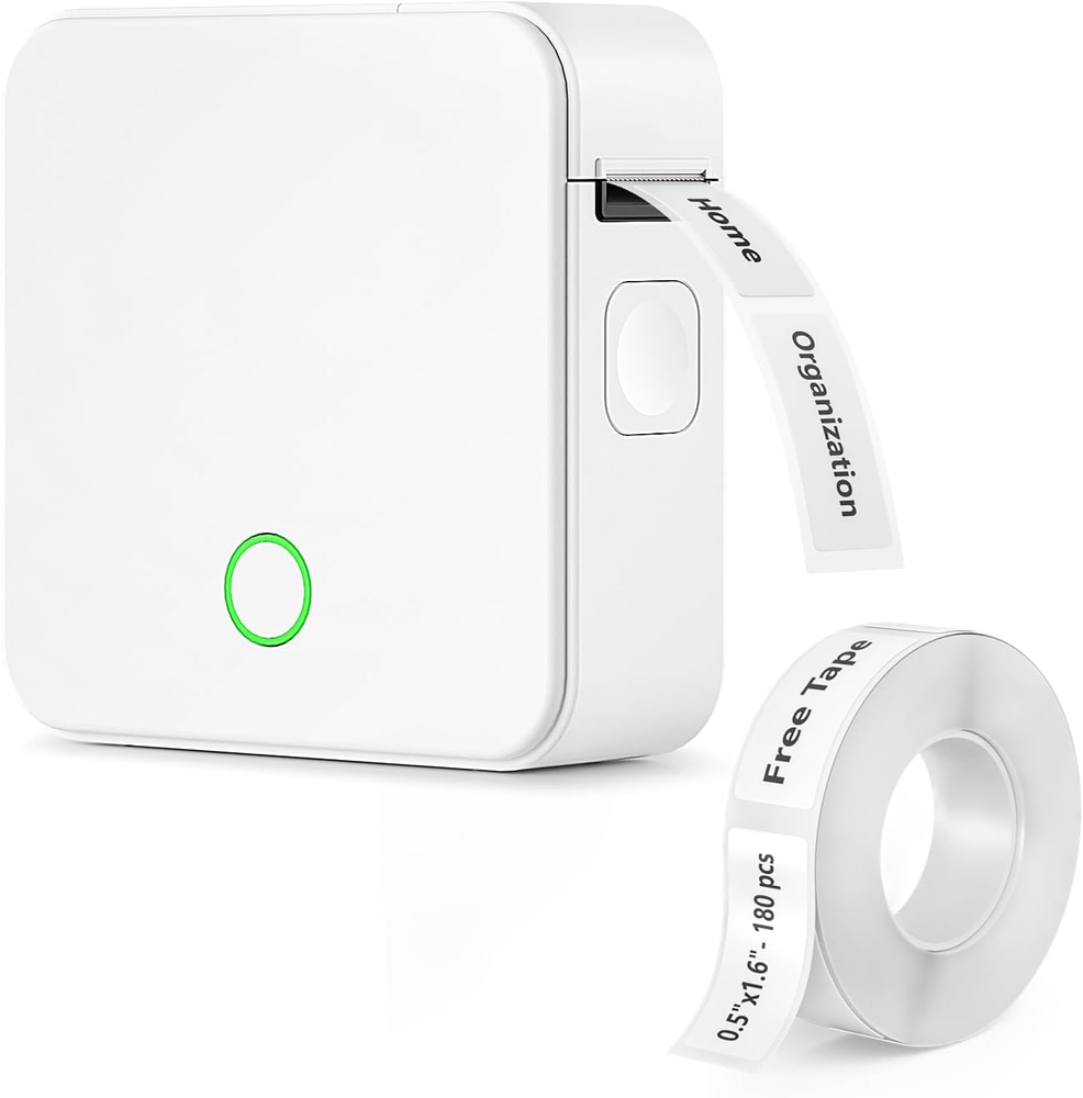Bluetooth Label Maker Machine with Tape P0 Rechargeable Mini Portable Label Printer