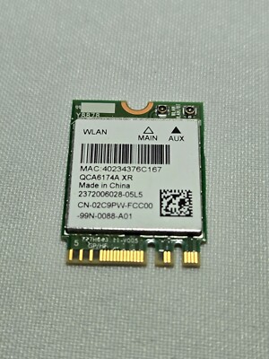 Qualcomm QCA6174A XR Dual Band WLAN WiFi 802.11 ac/a/b/g/n Wireless Card 2C9PW