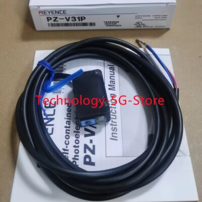 New In Box KEYENCE PZ-V31P Photoelectric Sensor Amplifier - Fiber Optic Sensor, PLC Brand