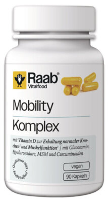 Raab Mobility Komplex 90 Kapseln - Vitamin D, Glucosamin, Hyaluronsäure, MSM