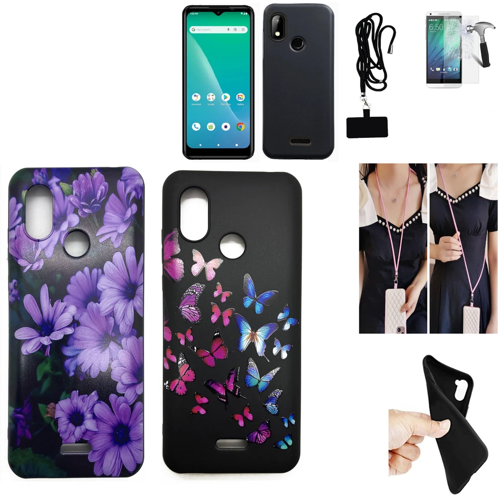 Phone Case for Hot Pepper Chilaca Flexible Gel /Tempered Glass/Crossbody Lanyard