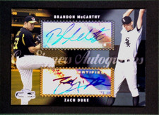 2006 Topps Co-Signers #CS-SG  Brandon McCarthy / Zach Duke RC Dual Auto 