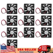 10x DC 12V 8cm 80x80x15mm 8015S 80mm CPU System brushless Cooling Fan 2pin