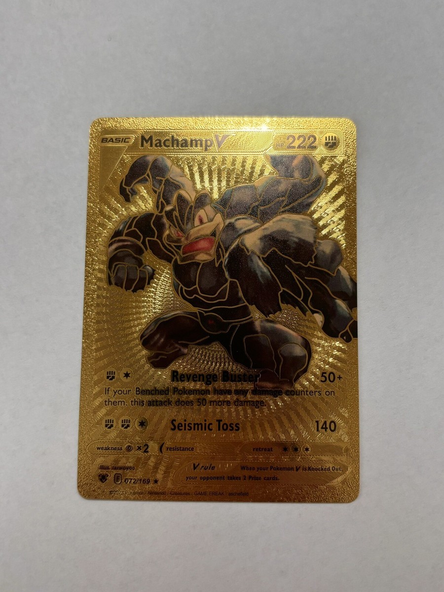 Gold Foil Fan Art Card Collection Machamp V NM | eBay