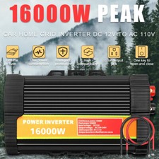 16000W Peak Power Inverter DC 12V-110V Pure Sine Wave Inverter for Home  RV Car