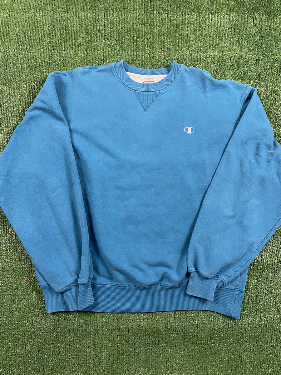 Vintage Champion Crew Neck Sweatshirt Mens Blue Large L Vintage Champion Crew Neck Sweatshirt Mens Blue Large L