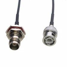 RF coaxial Cable BNC male to TNC female nut bulkhead RG316 6"~10FT radio antenna