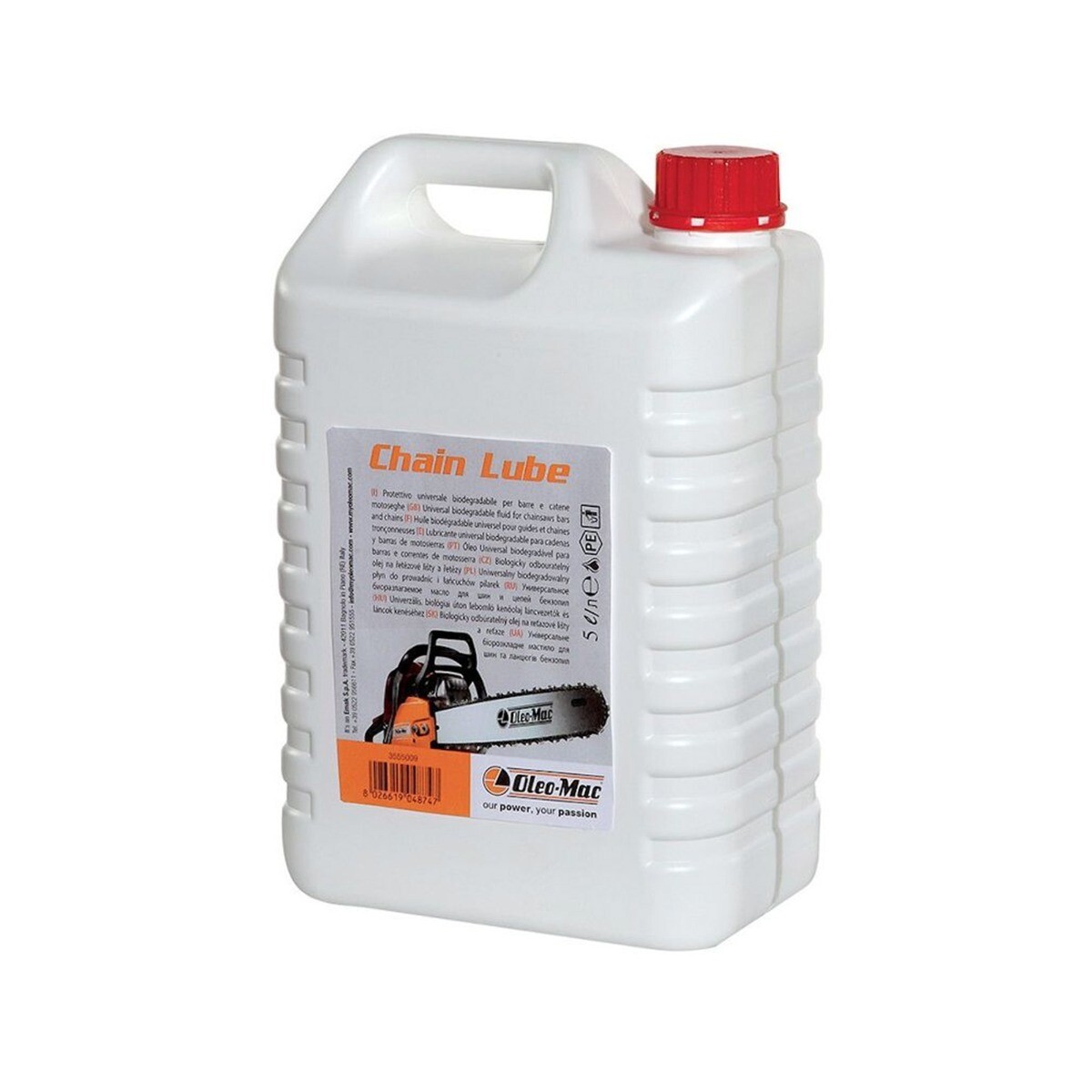 OLIO PROTETTIVO PER BARRE E CATENE CHAIN LUBE OLEO-MAC ATTREZZI GIARDINO Lt.5