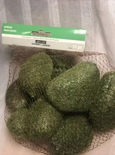 Moss Rocks Faux Greenery Garden 12 Pieces NEW Fairy Garden Decor Accents Craft