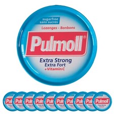 PULMOLL - Extra Strong + Vitamin C - Zuckerfreie Menthol-Bonbons - 10 Stück