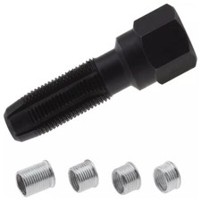 Spark Plug Rethread Thread Repair Kit M14 X1.25mm Reamer Tap With 4 Inserts