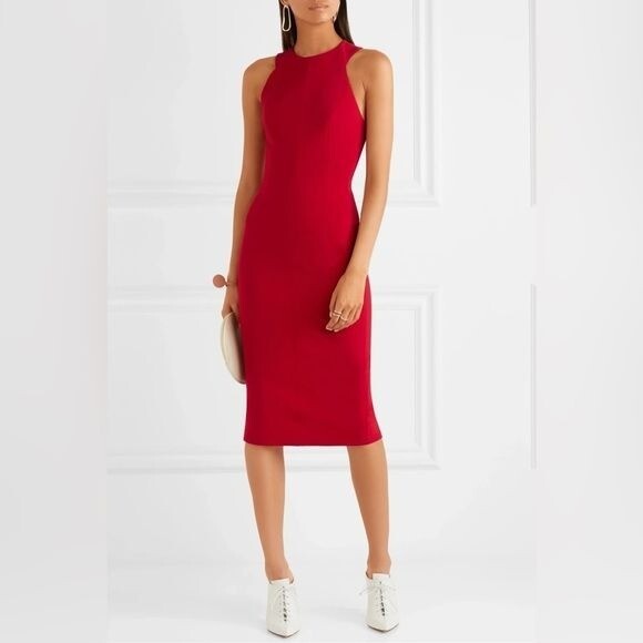 victoria beckham red dress Victoria Beckham Isabella Long Dress - Female - Size 6