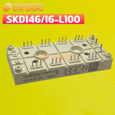 1PCS SEMIKRON New SKD146/16-L100 3-phase Bridge Rectifier Module