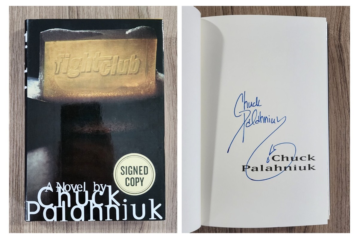 Fight club Chuck Palaphiuk サイン入 Chuck Palahniuk Signed Fight Club Hardcover Scarce LEGEND