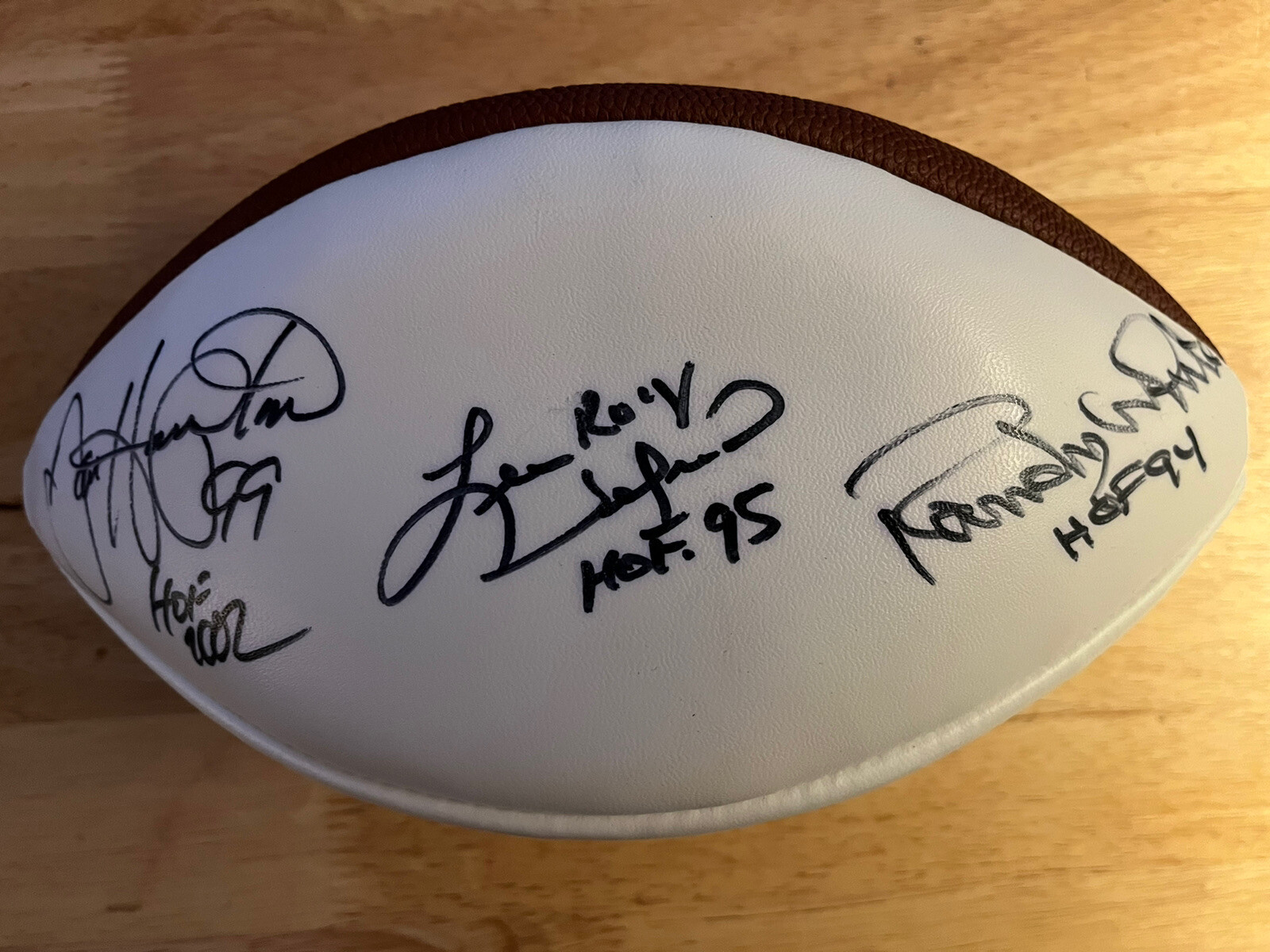 Dan Hampton, Randy White & Lee Roy Selmon Signed Football PSA Cert 