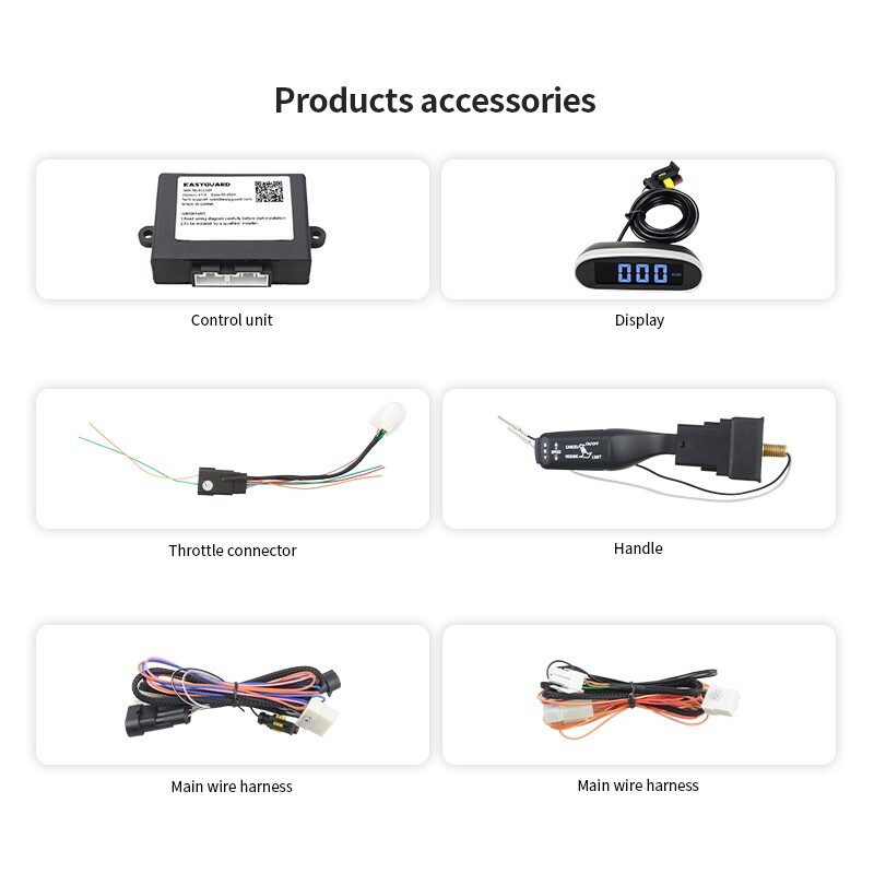 EASYGUARD ECC001 Electric Universal Cruise Control System Kit Car Speed ...