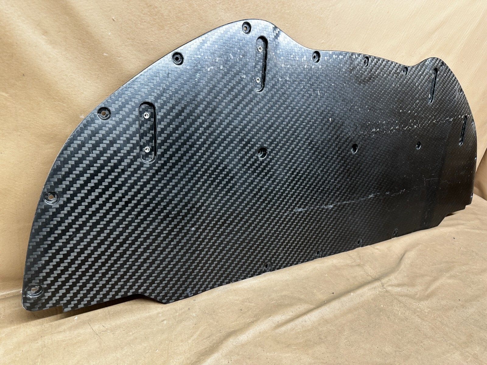 2016-2017 MCLAREN 675LT FRONT BUMPER LOWER CARBON FIBER SPLITTER OEM 11A9446RP
