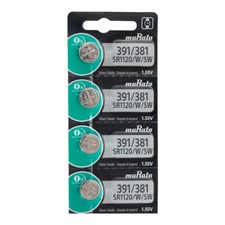 4 Murata SR1120W Silver Oxide Watch / Electronic Batteries- Replaces Sony