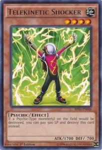 Telekinetic Shocker - BP03-EN048 - Rare - 1st Edition x3 - Near Mint
