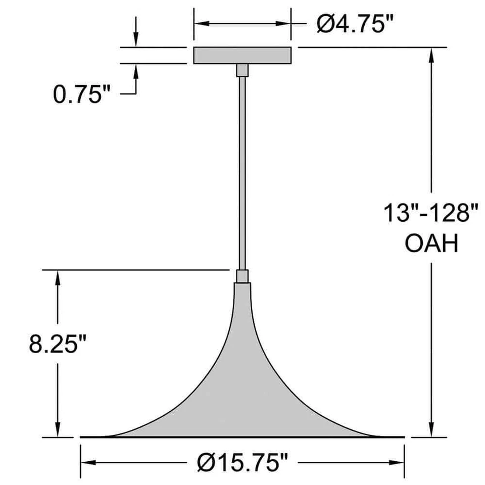 Access Lighting Costa 4 -Watt 1-Light Matte White Cone Pendant Light,Steel Shade - Image 2 of 4