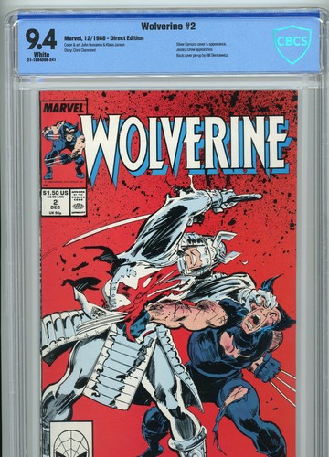 Wolverine #2 (1988) | 9.4 NM | Silver Samurai Cover & App | Jessica Drew 