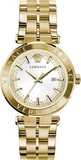 Versace VE2F00521 Aion Gold Stainless Steel White Dial Men's Watch