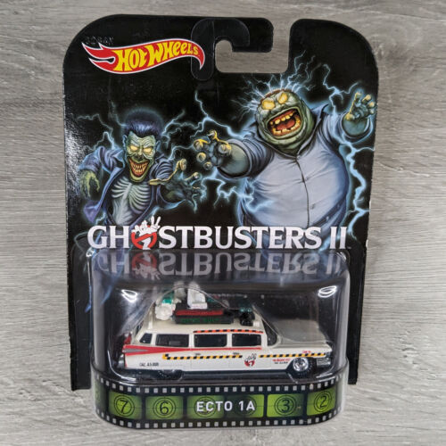 Hot Wheels Retro Entertainment - Ghostbusters II ECTO-1A - Nowy na dobrej karcie - Zdjęcie 1 z 4