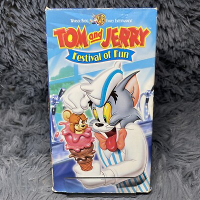 Tom And Jerry Festival Of Fun VHS Tape 1992 Warner Bros Cartoon