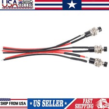 3Pack Mini Push Button Pre-Wired Momentary N/O OFF-ON Switch Plug 12V 3AMP SPST