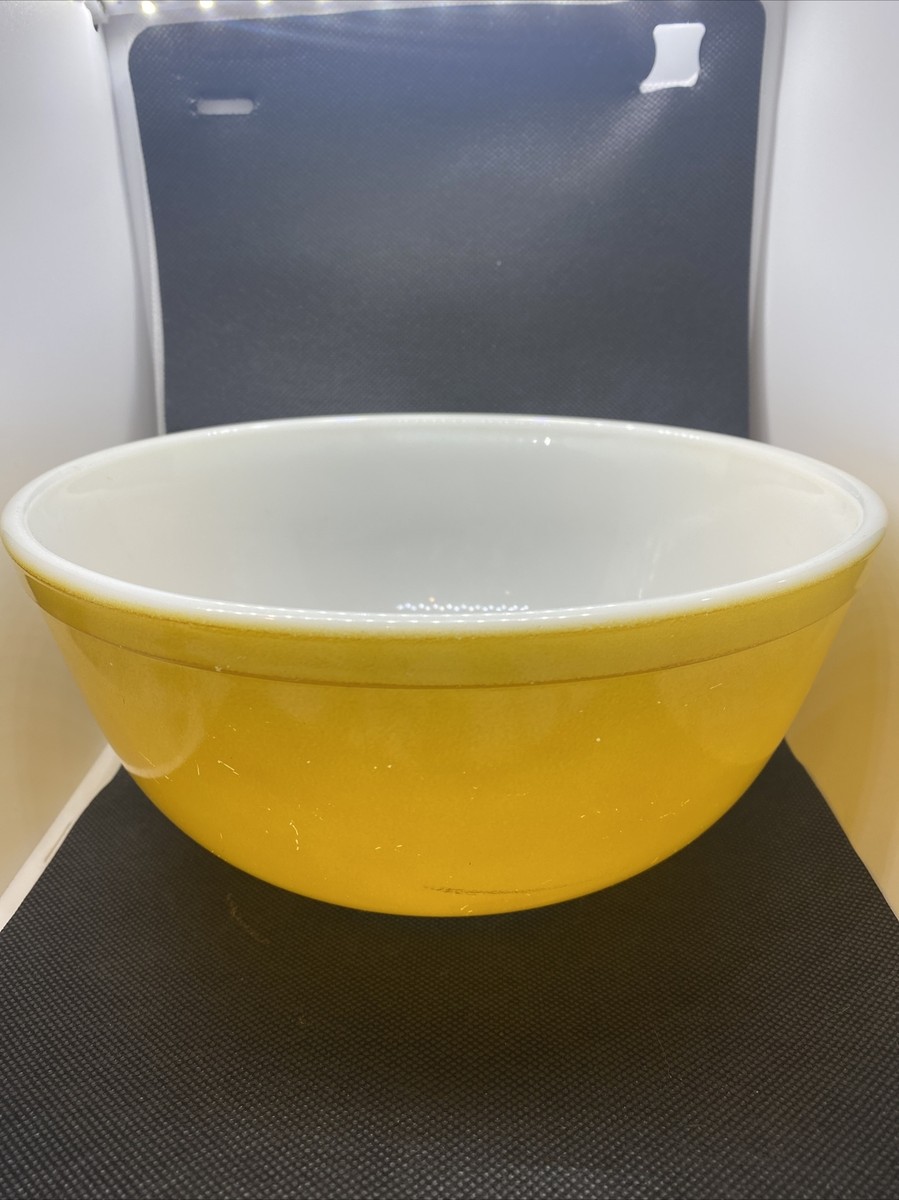 Vintage Pyrex Citrus Orange Gold Mustard #403 Mixing Nesting Bowl