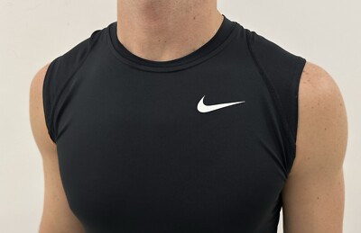 Nike Pro ブラック コンプレッショントップ Nike Pro Core Compression Mens Shirt Sleeveles size M | eBay