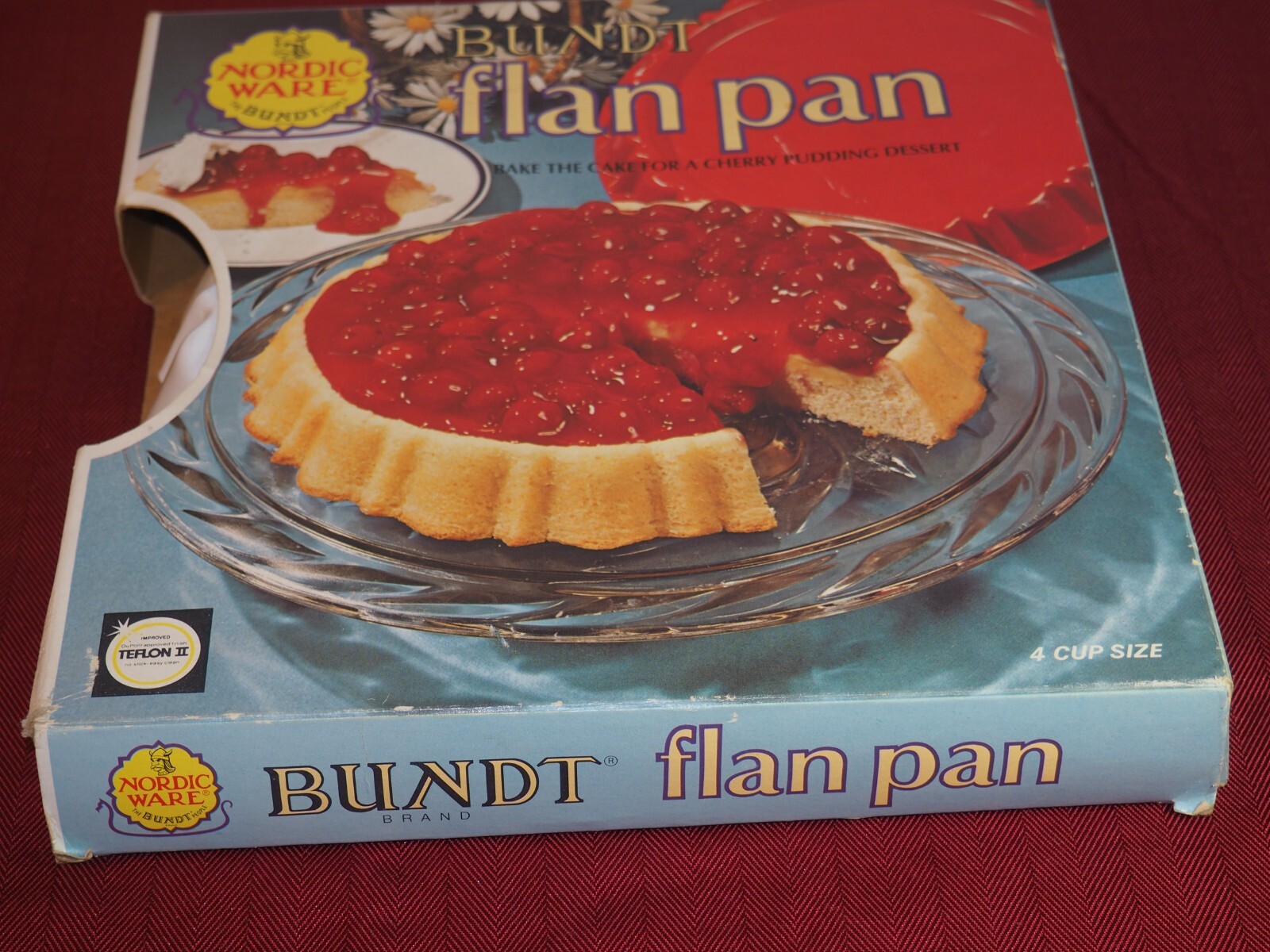 Vintage Nordic Ware Bundt Flan Pan White in Box 4 Cups Size Teflon eBay