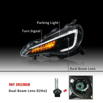 VLAND LED Headlights For Toyota 86 2012-2021/Subaru BRZ 2013-21 W