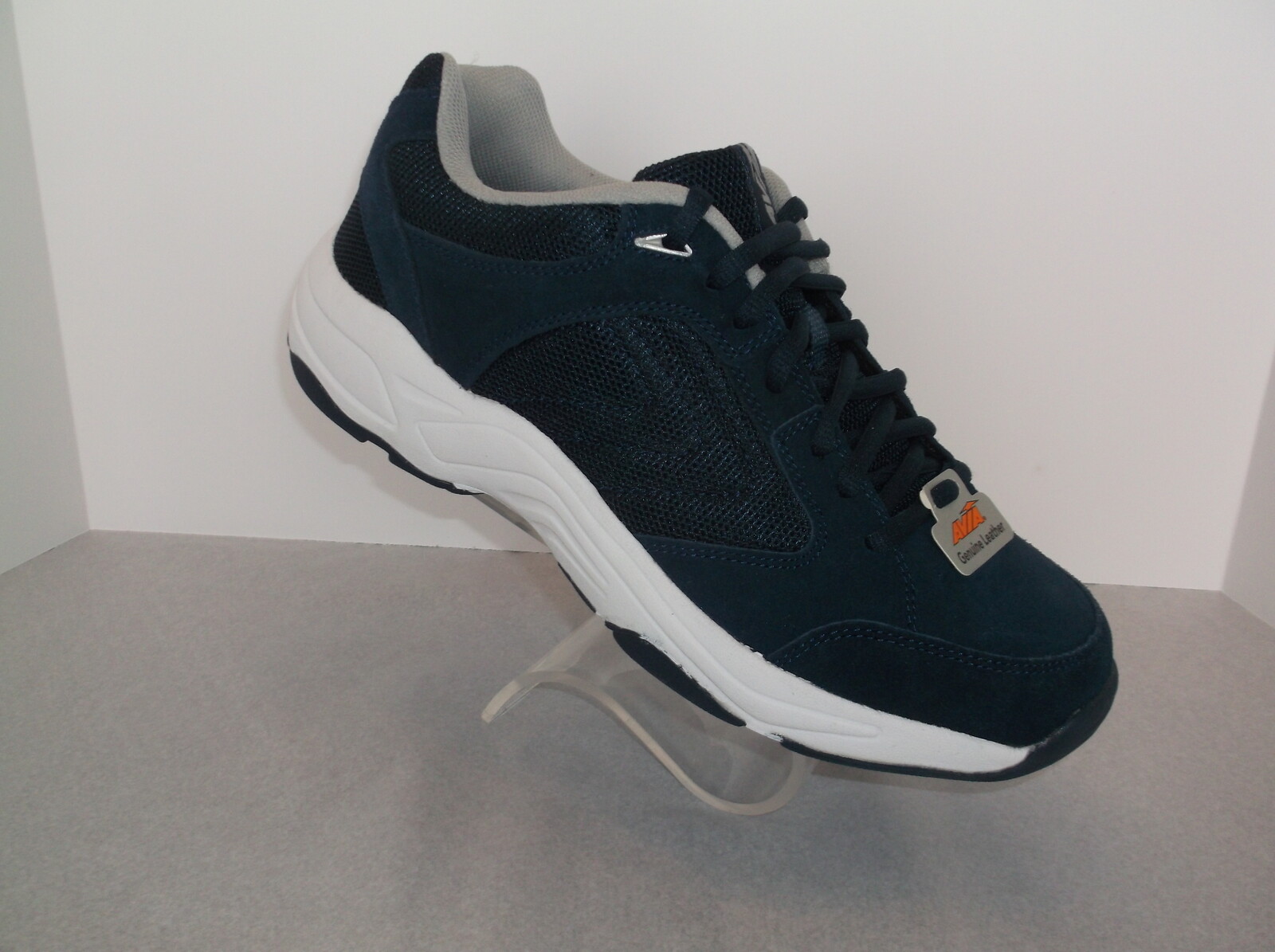navy blue athletic shoes
