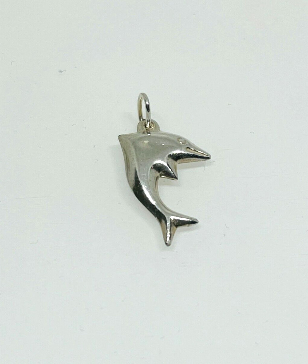 Gorgeous Solid Artistic Fish Pendant 925 solid si… - image 5