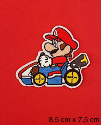 Bügelbild, Patch, Aufnäher,  Aufbügler, Flicken für SUPER MARIO*/KART Fans