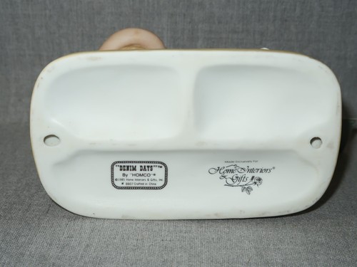 Home Interiors Denim Days #8807 BABY GOAT Figurine Country Farm Danny Debbie VTG - Picture 8 of 9