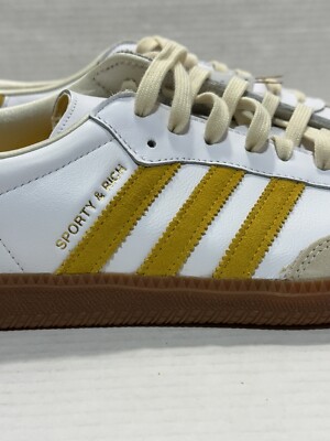 adidas Samba OG Sporty Rich Mens 13.5 White Gold Gum IF5661